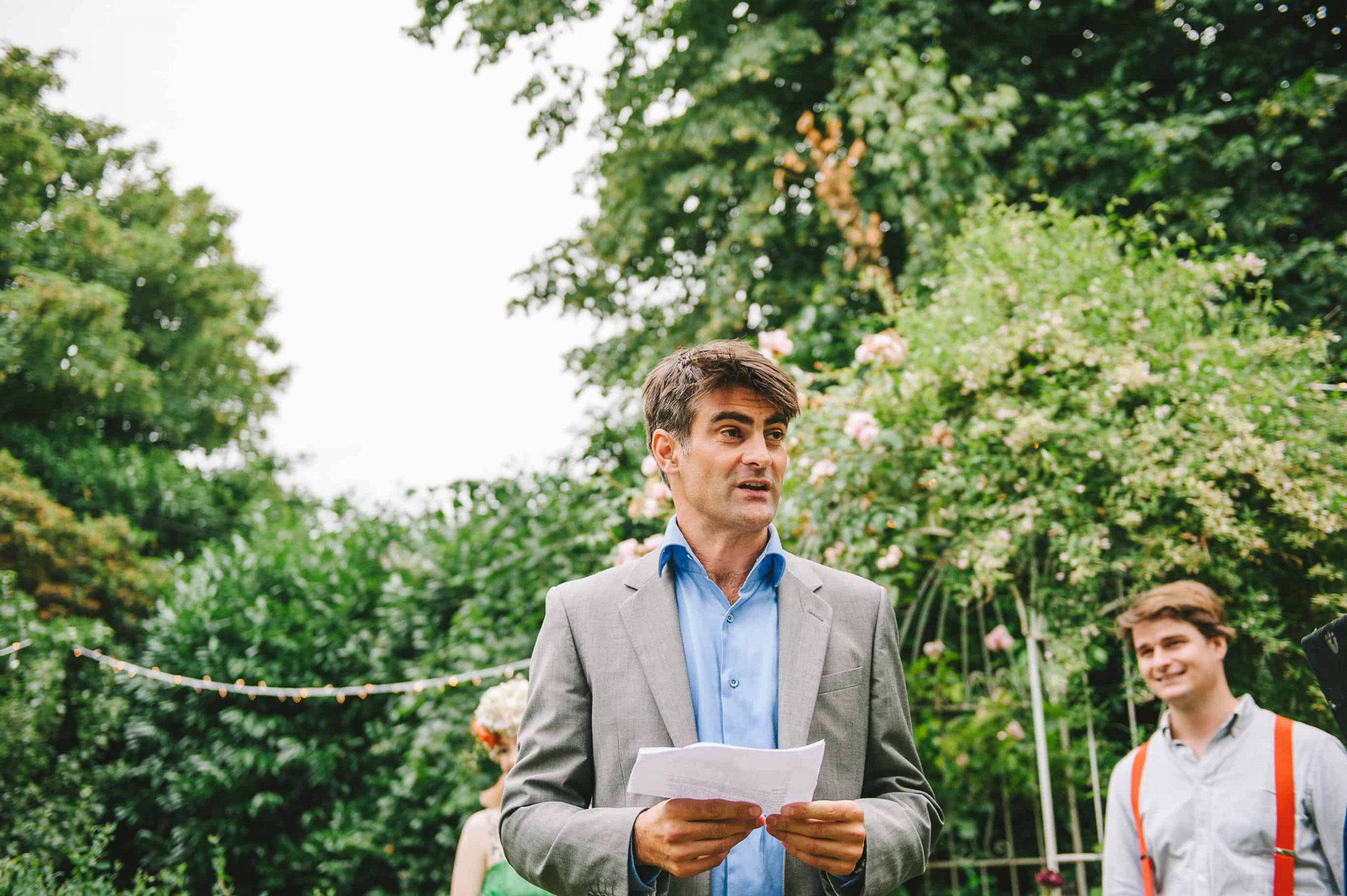 lara & gav's cute and quirky back garden wedding.