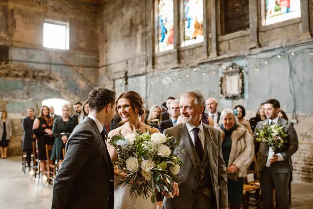 A wedding ceremony at Asylum chapel