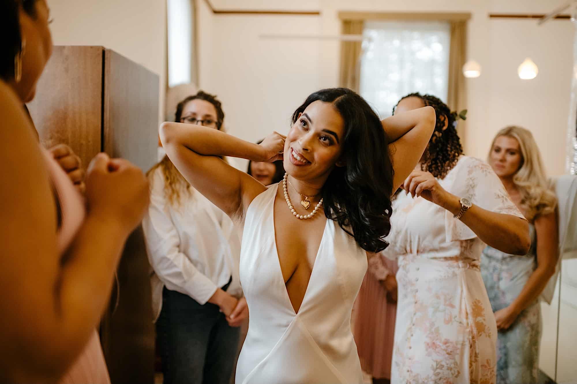 Getting ready for a wedding at the Town Hall Hotel 