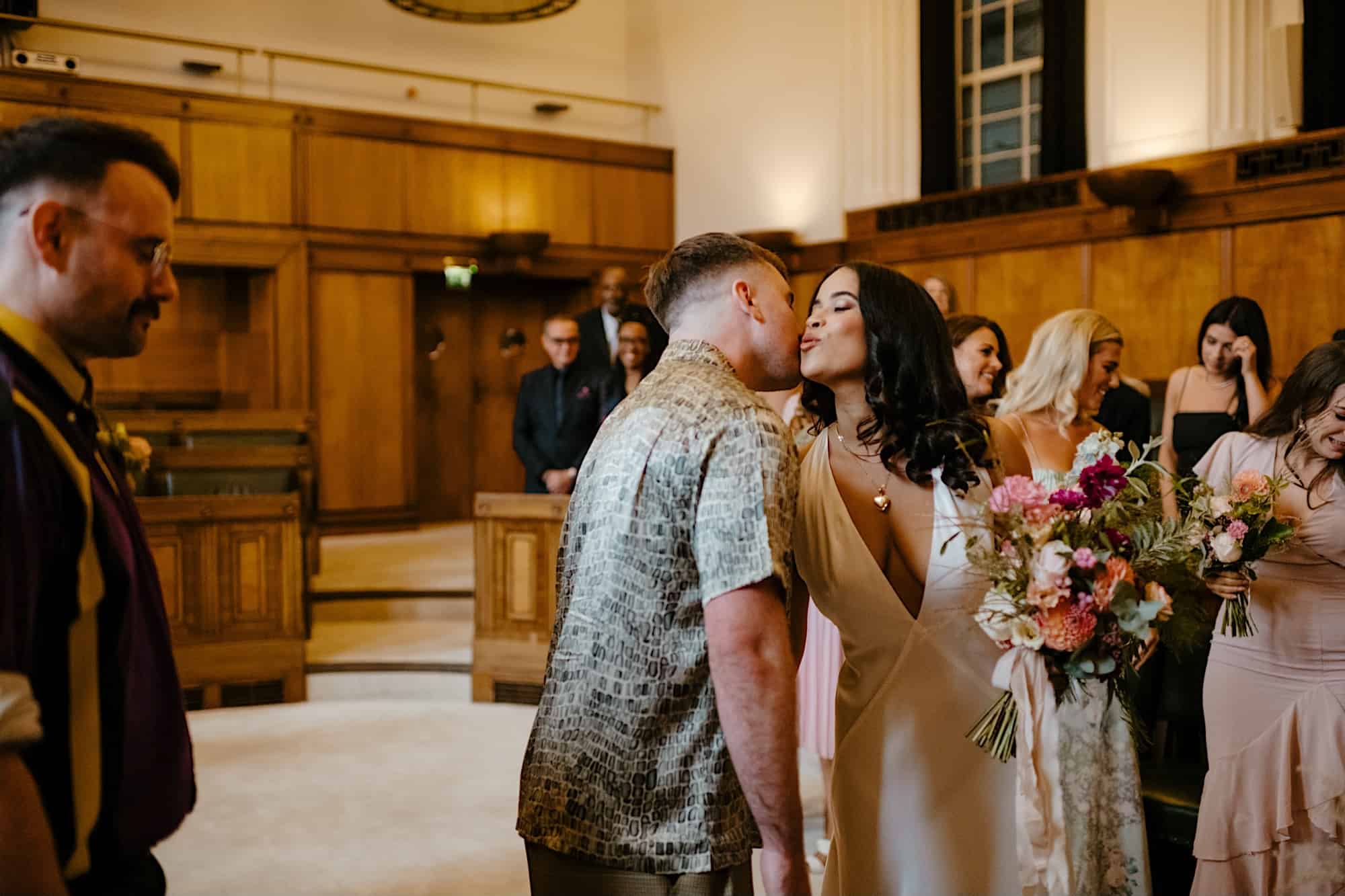 Wedding ceremony in the Council Chamber at the Town Hall Hotel